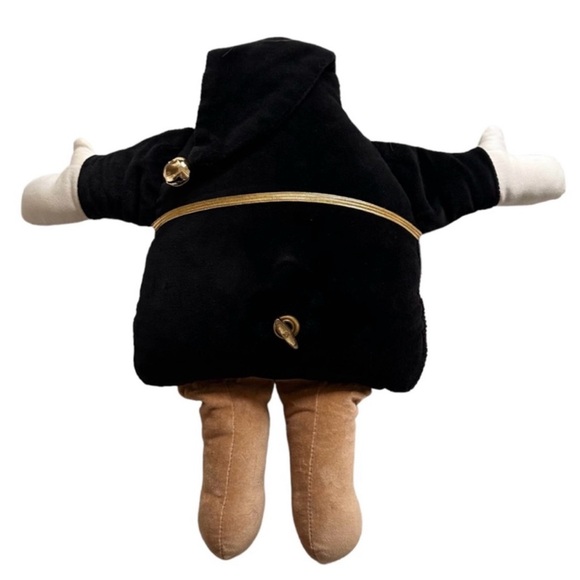 Woof & Poof Black Velvet Christmas Musical Santa We Wish You a Merry Christmas - Picture 5 of 6